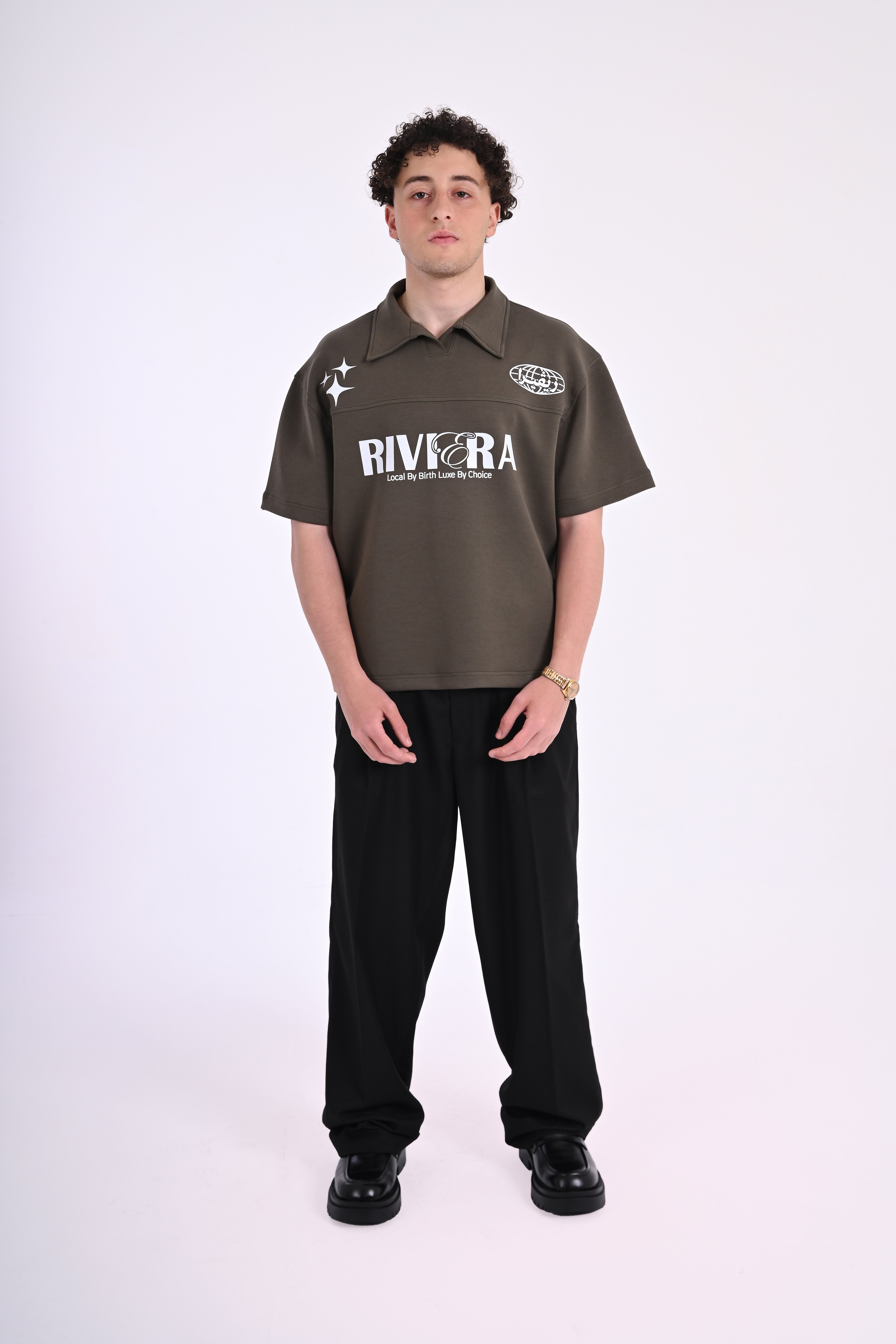 League Olive Polo