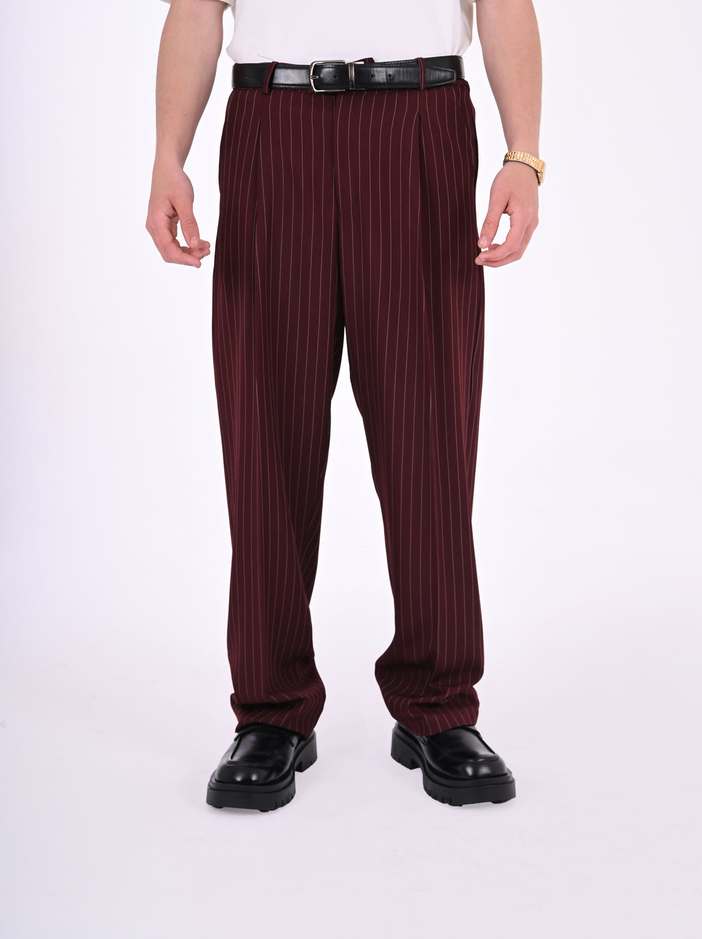 Classic Pinstriped Pants