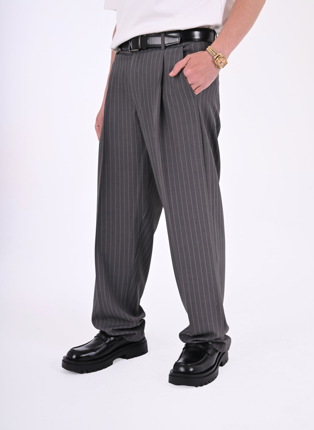 Classic Pinstriped Pants